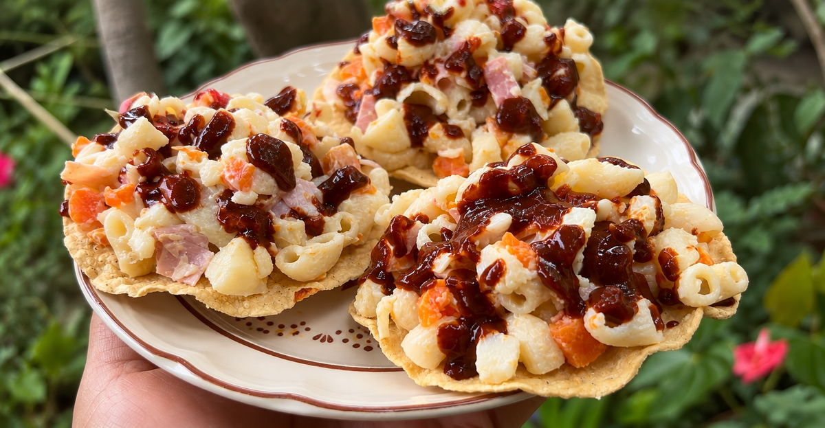 Cold Pasta Salad Tostadas with La Fregona® Mexican Street Corn