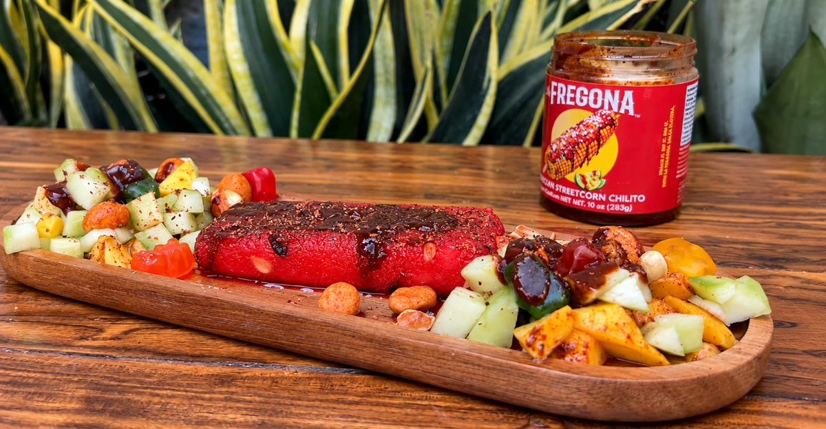 Spicy Mexican Fruit Popsicles with La Fregona® Mexican Street Corn Chilito