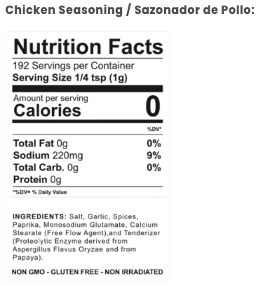 4 Bottle Pack - Best Seller | Carne Asada, Pollo, Mariscos & Naranja Pimienta Seasonings