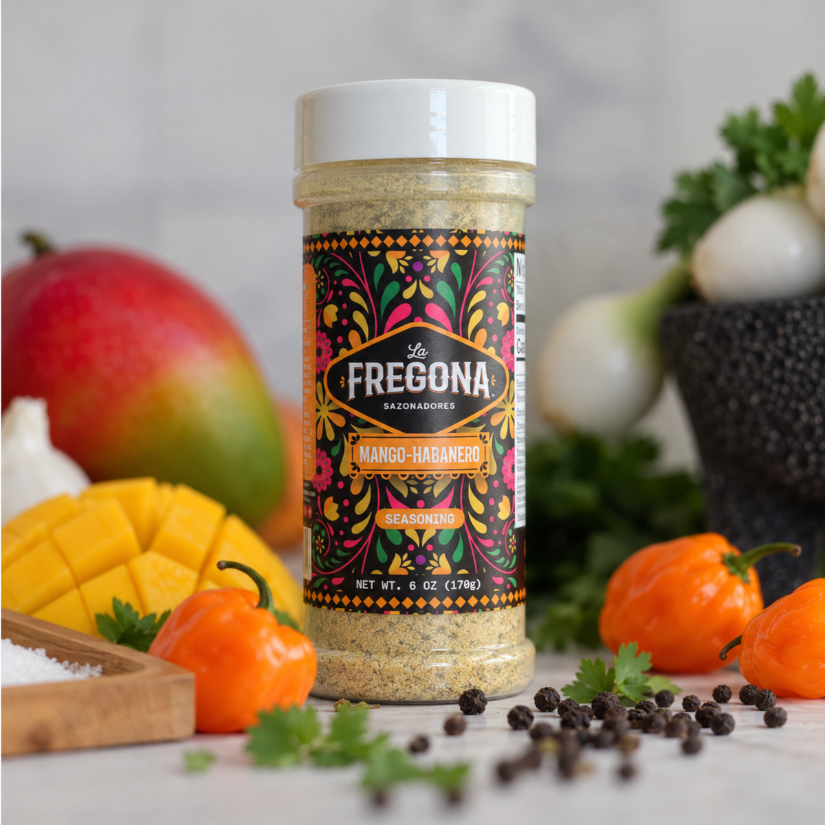 Mango Habanero Seasoning 6 oz | La Fregona™ Sazonador